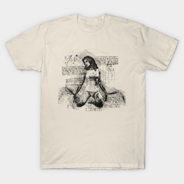 Da Vinci 1077 T-Shirt by Xieghu